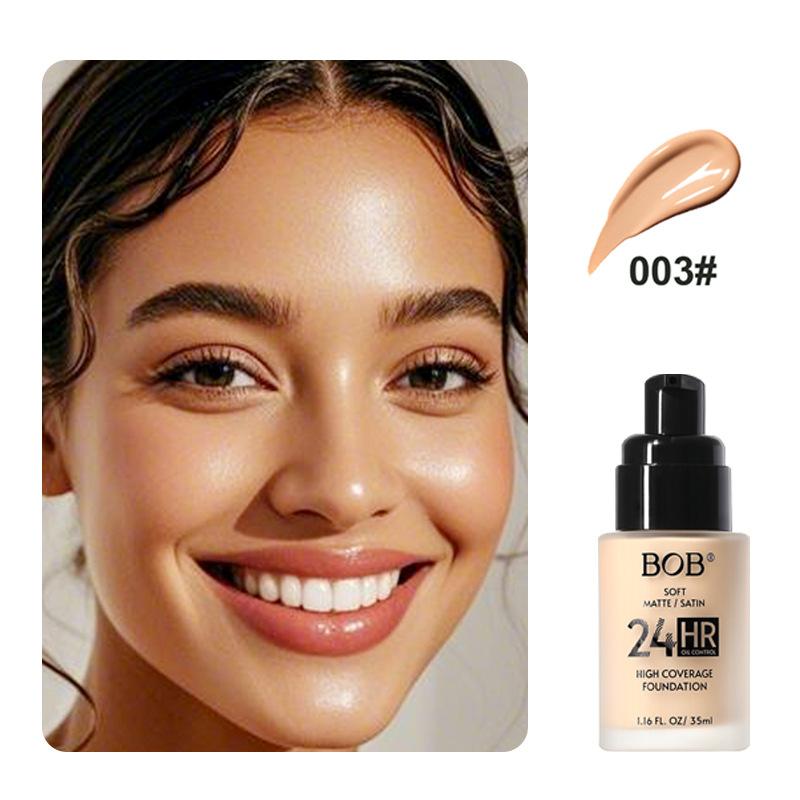 Makeup BOB matte matte foundation concealer lasting no makeup control no card powder moisturizing foundation cream