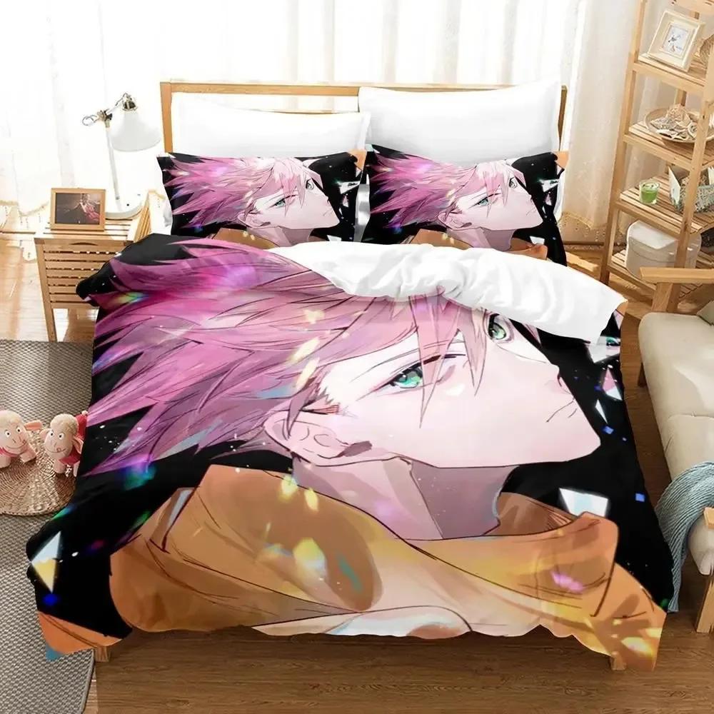 

3d Anime ID INVADED Bedding Set Single Twin Printed Bed Set With Pillowcase Bed Duvet Cover Single Double Queen Super King Size EU Single(135*200cm)3pcs