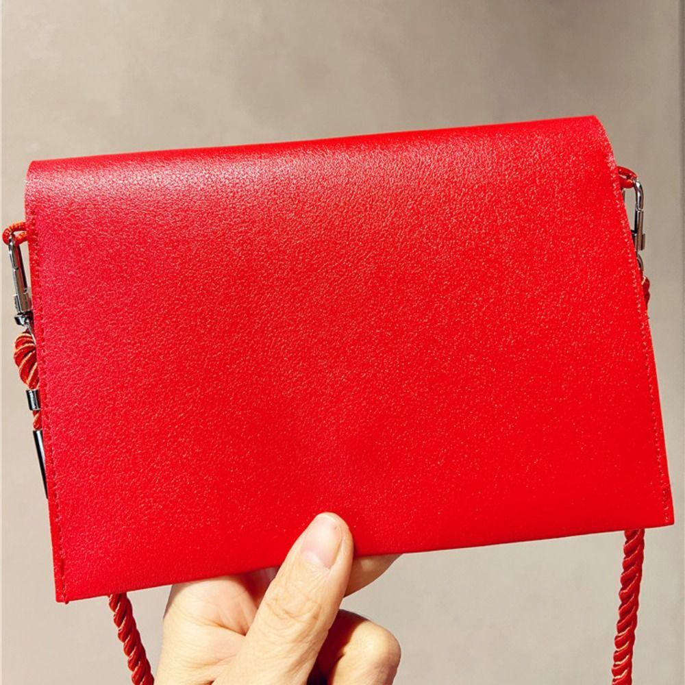 Geldbeutel Glücksgeldtaschen Verstellbar Neujahrsgeldumschlag Geschenk Crossbody Roter Umschlag Kind