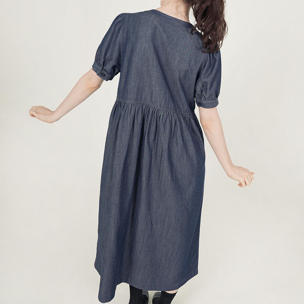 Chikita Puff Sleeveless Dress (Denim) Indigo 252202Did