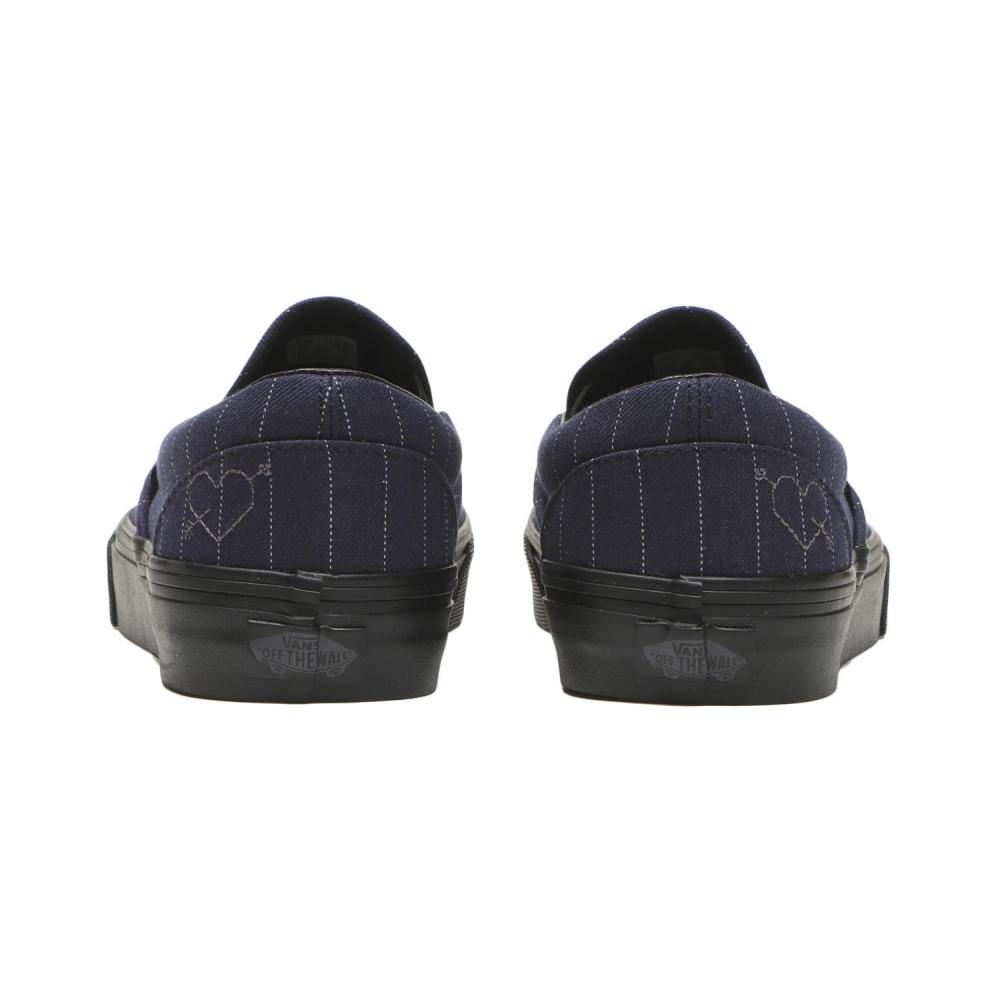 Vans Slip On Wool Navy Blk Vn000bvzngv Wool Navy Blk