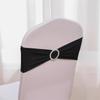 1Pcs Elegant Elastic Chair Back with Floral Bow Universal Chair Cover Buckle Sashes Chair Strap for Wedding Party Decor