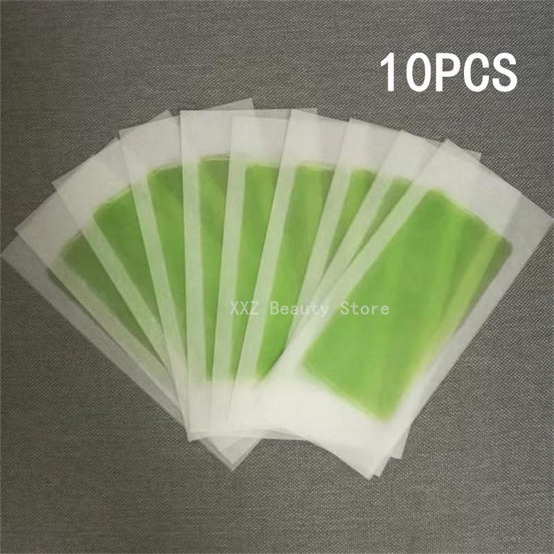 Professional Hair Removal Wax Strips 10/50 Sheets 18x9cm Double Sided Depilation Paper for Bikini Leg Body Face