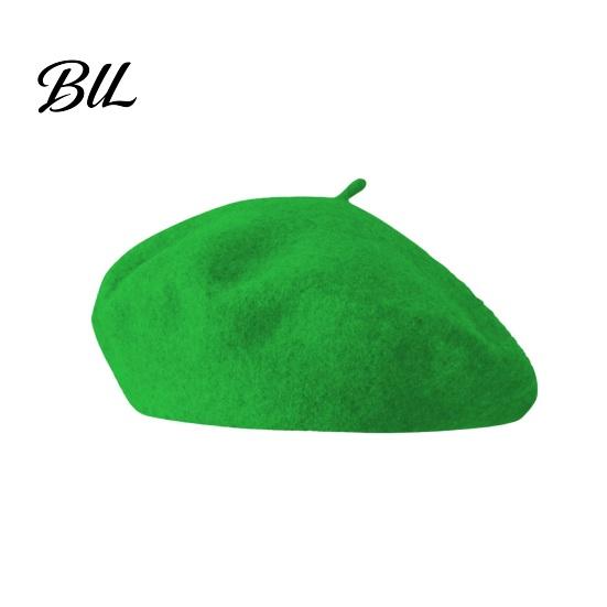 Solid Color Wool Hat Women French Beret Hat, Blend Artist Retro Literary Street Photography Cap Painter Cap, Cozy for Autumn Winter Vintage Style