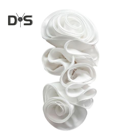 

3D Цветочная аппликация кружевное платье свитер блузка декор своими руками шитье нашивка грудь цветок швейная аппликация одежда аксессуары свадебная одежда для вечеринки белый