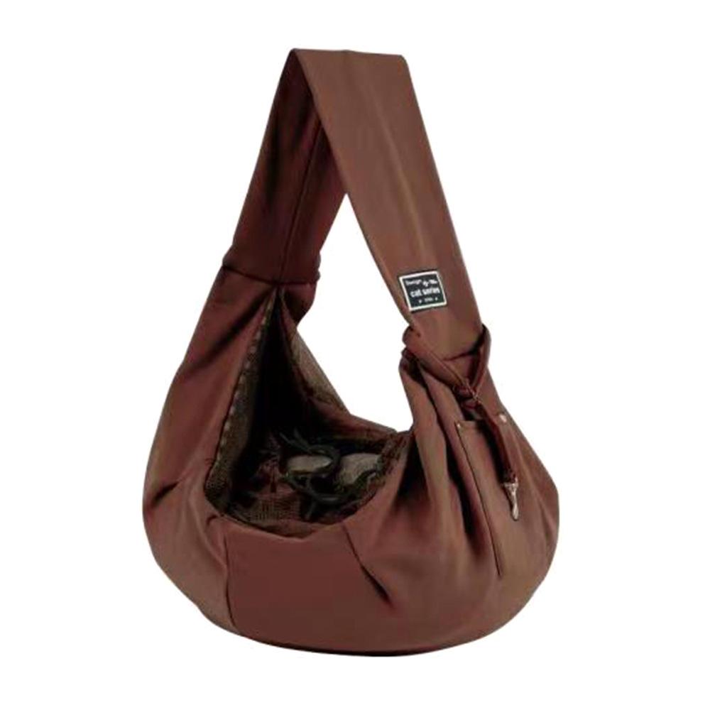 

«Портативная складная сумка для кошек»: Дышащая сетчатая сумка через плечо для покупок и продуктов, подходит для домашних животных весом до 13 фунтов.