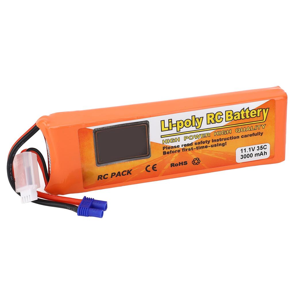 11.1V Drone Lithium Battery 3000mAh Multiple Guard Portable Replacement Battery with EC2 Connector F
