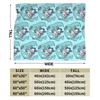 Hatsunes Mikus vocaloid Blanket Flannel Printed Multifunction Super Soft Throw Blanket for Bed Outdoor Plush Thin Quilt