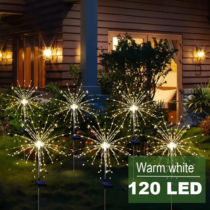 Solar LED Garden Lights - 8 lighting modes,colorful color-changing decorative lights,energy saving,garden lighting,stylish design,durable construction