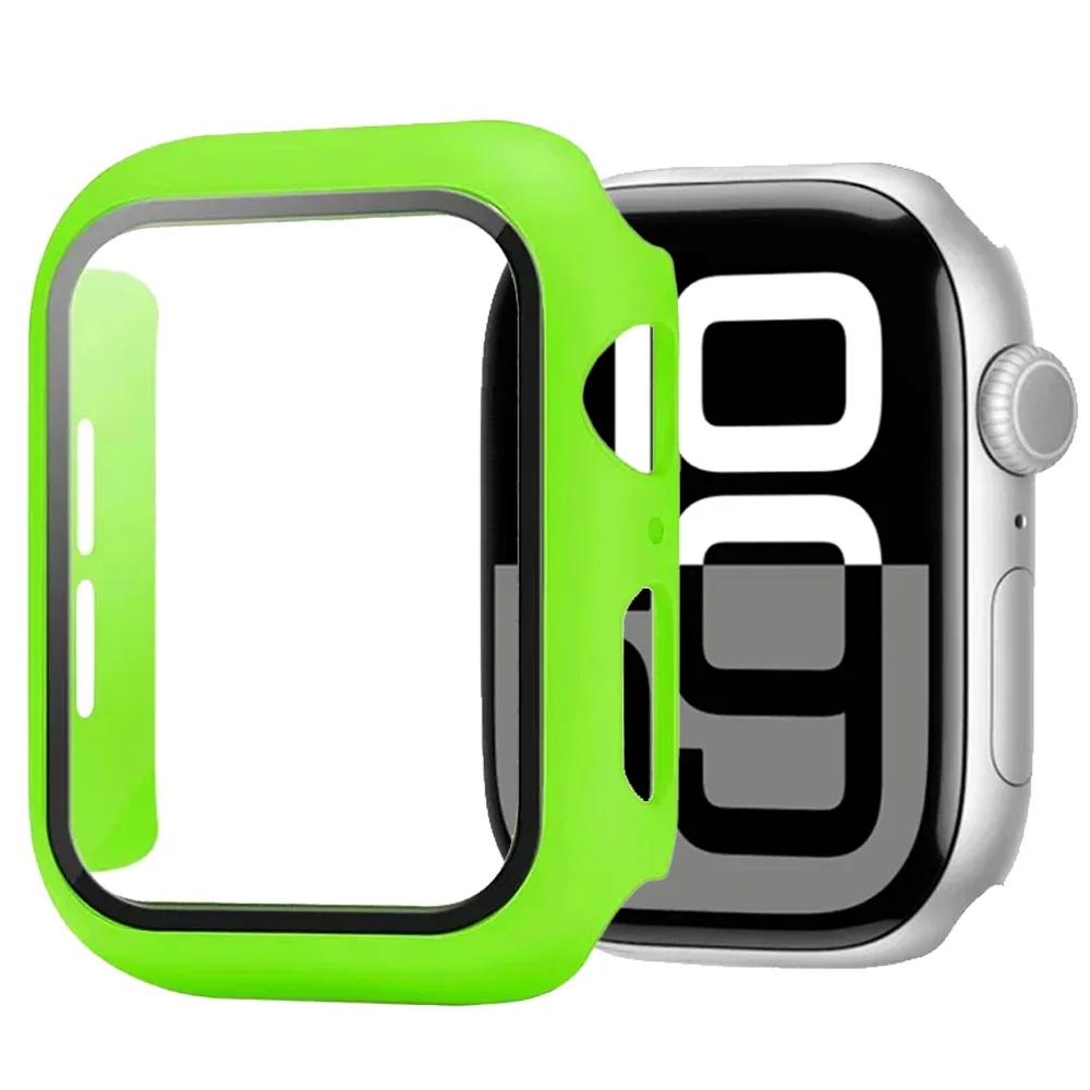 Tempered Glass+Cover For Apple Watch 11 10 46mm 42mm Ultra 3/2 49mm Screen Protector Case iWatch Series 9 8 7 6 5SE 45mm 44 40mm