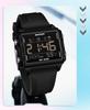 SANDA Men's Luminous Waterproof Sports Watch - Square Design with Multifunctional Countdown Timer