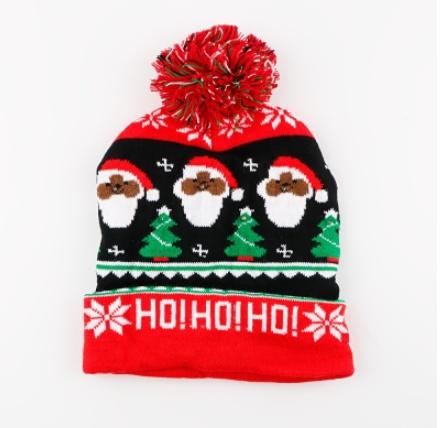 New Design Headband Listen Songs Talk Beanie Knitted Bone Conduction Headphones Wireless Music Head Light