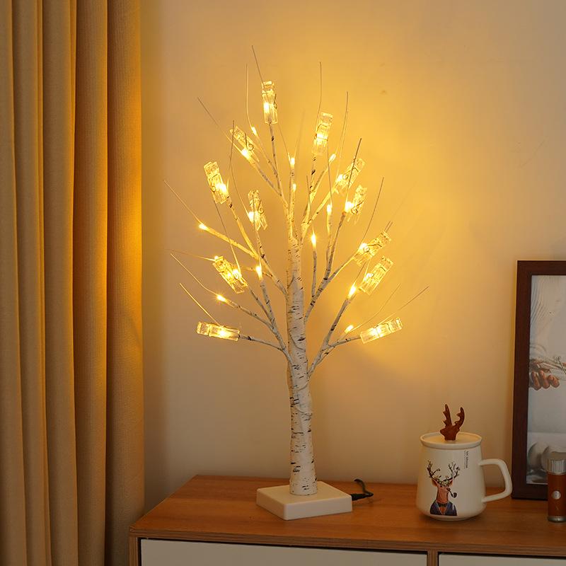 LED String Lights for Christmas, Easter, and Halloween - Birch Tree & Egg Design for Indoor/Outdoor Decor