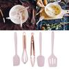 5pcs Silicone Kitchen Utensil Set Silicone Spatula Scraper Egg Beater Cooking Tools Kitchenware
