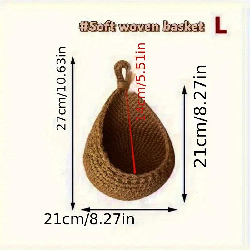 

Настенная корзина ручной работы для фруктов и овощей, корзина для растений в форме капли, кухонный стол, настенная подвесная корзина для хранения, контейнер