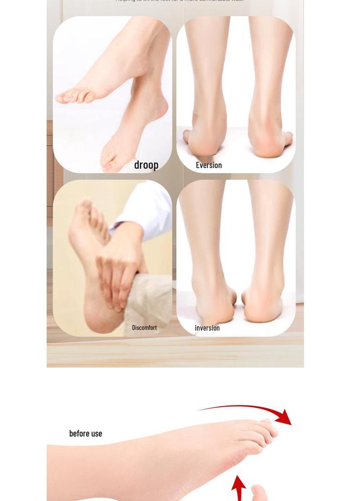 Foot Drop Support Brace with Ankle Protector for Dorsiflexion Support in Walking