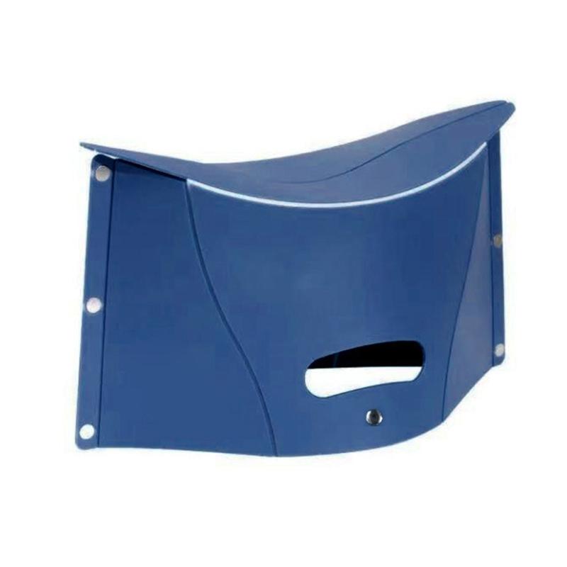 Plastic Card Folding Stool Outdoor Camping Seats Storage Bag Portable Shopping Basket for Hiking Picnics Camping
