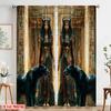 2pcs,2D plane printing Curtains Digital Printed Ancient Elegance Polyester Easy Install (without rod) Decorations For Home for