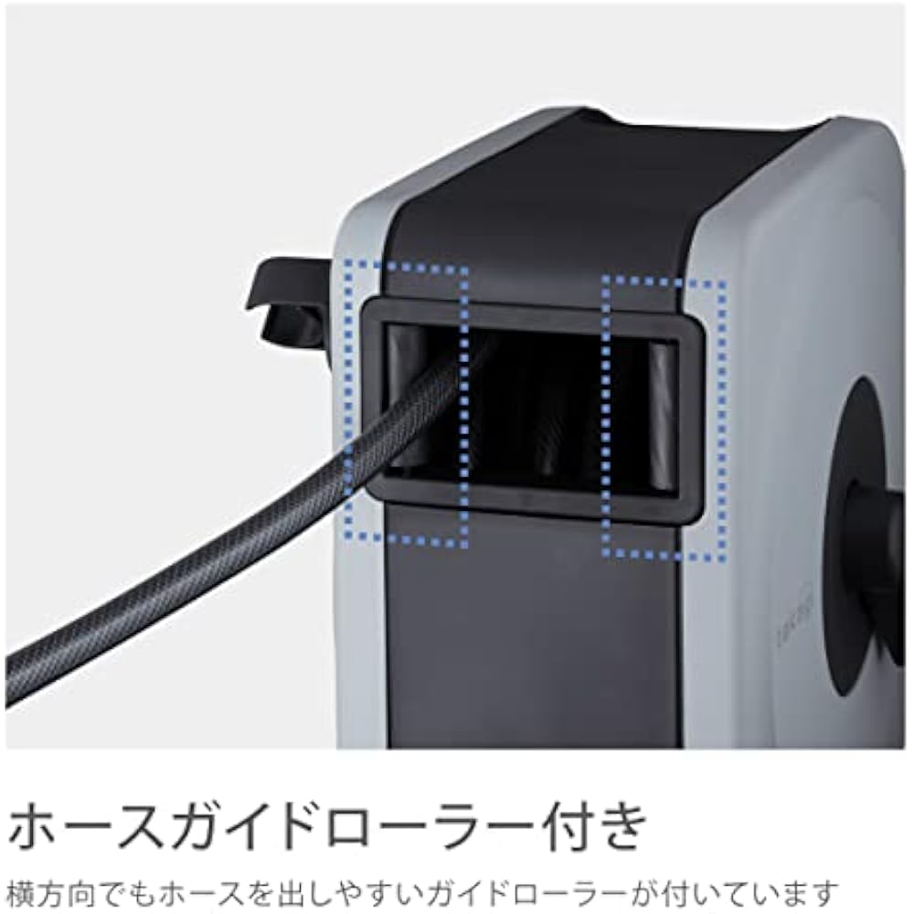 Takagi (Takagi) Hose Hose Reel BOXY NEXT (light Gray, 30m)