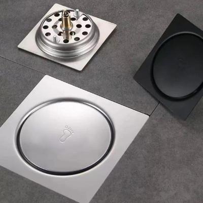Stainless Steel Push-Type Floor Drain with Insect-Proof & Odor-Proof Seal, Pedal-Activated, High Flow Capacity for Large-Scale Use