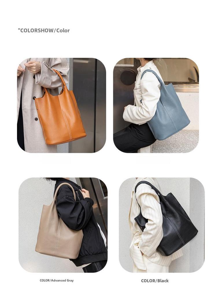 Elegantní kabelka z pravé kůže – všestranná, prostorná, měkká, špičková, pro dámy