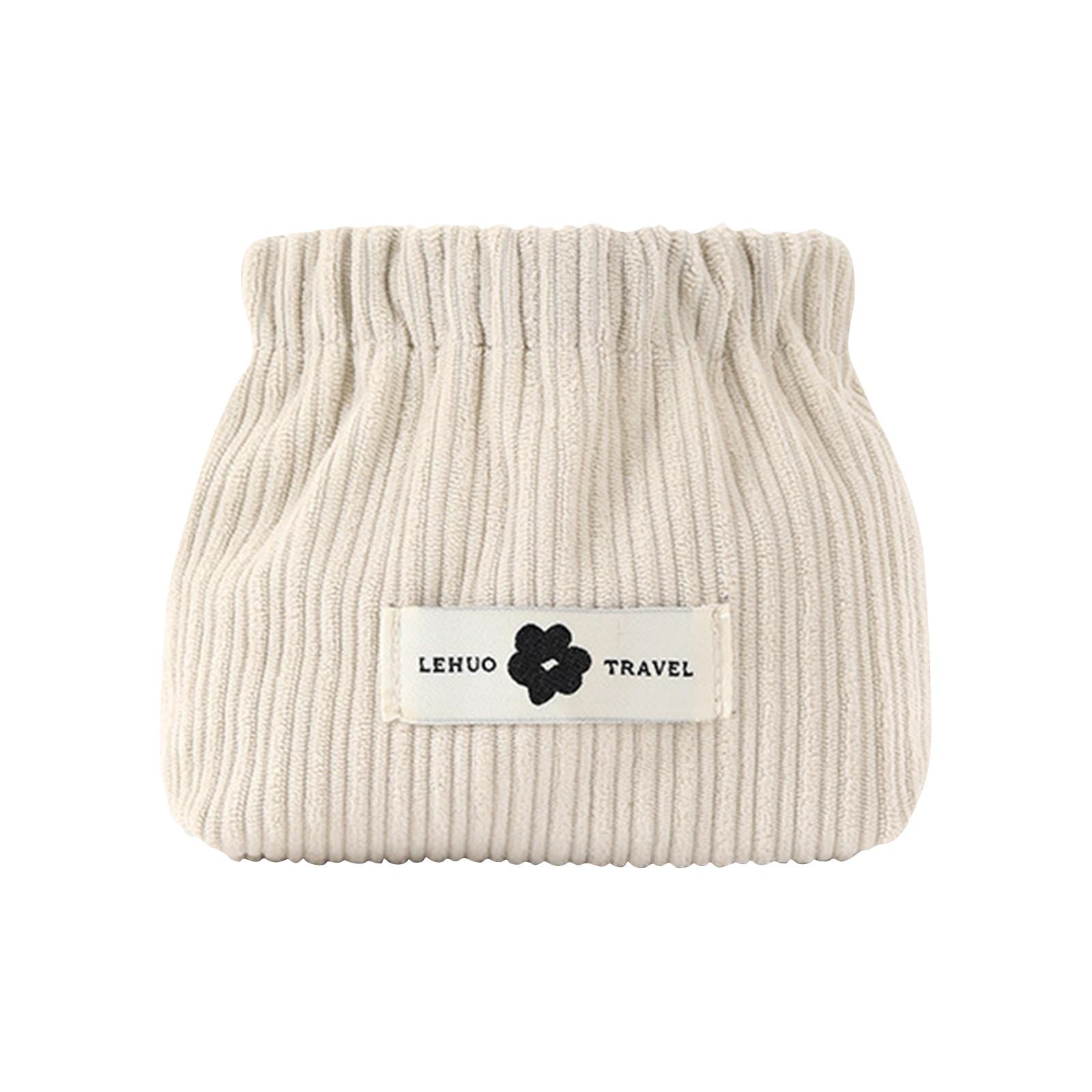 

Вельветовый эластичный органайзер для резинок для волос, портативная дорожная вельветовая эластичная сумка для хранения, миниатюрная вельветовая косметичка, путешествия/дом/хранение One Size белый