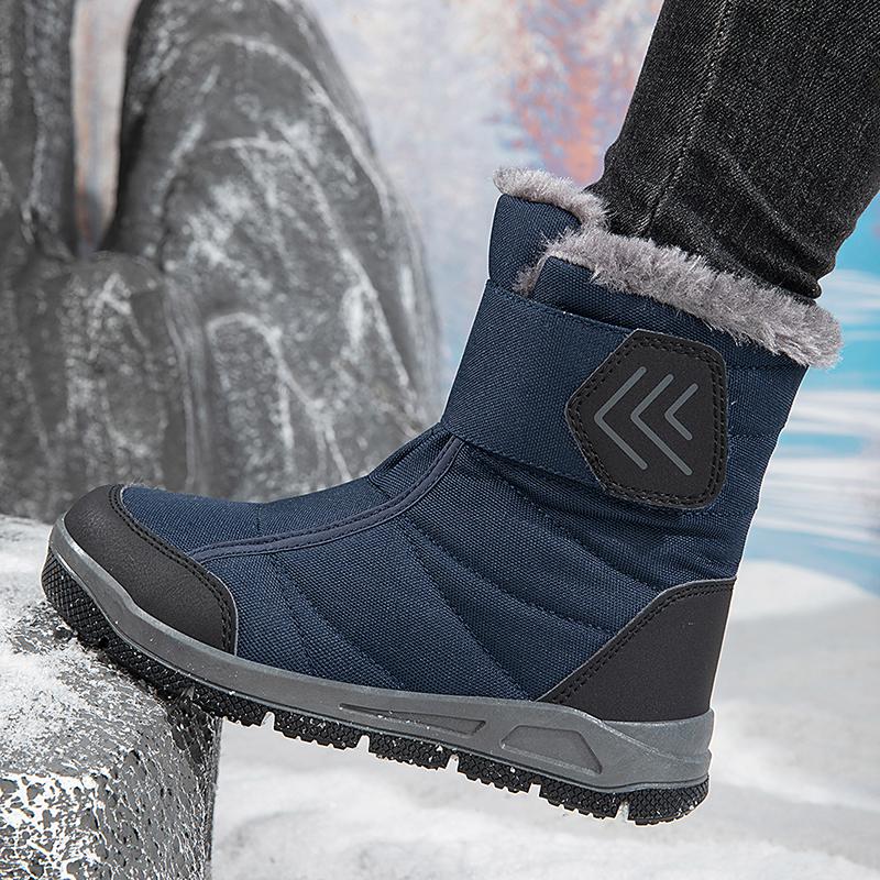 Winter Children's Snow Boots Waterproof Cotton Shoes Thick Warm Non-slip Boots In The Tube Casual Kids High-top Boots