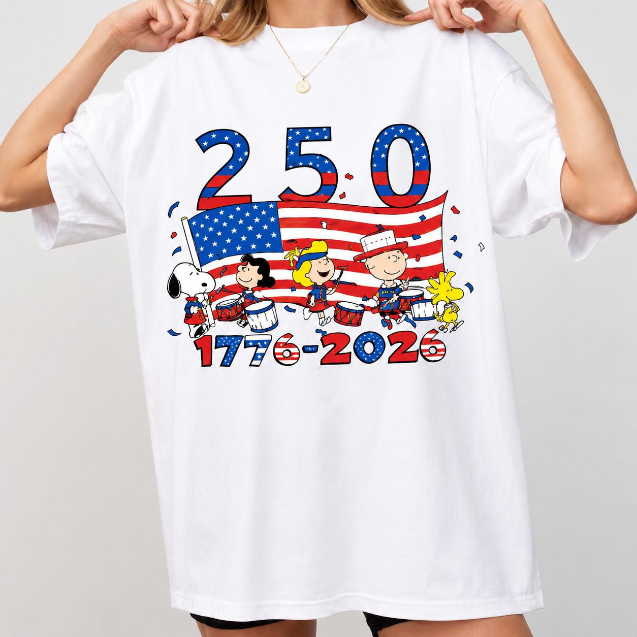 America 250th Anniversary Patriotic Graphic Tee XL