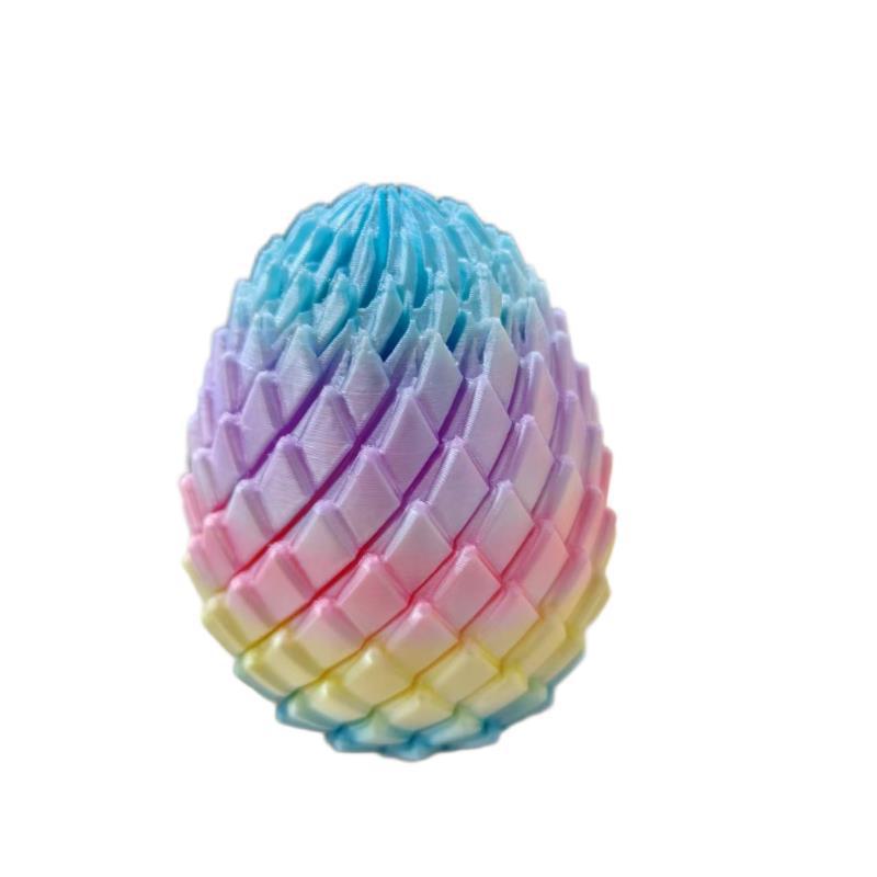 Transformable 3D Printed Dragon Egg Slime Ball Toy – Creative Decompression Model