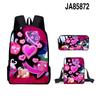 3D-Spiel Blox Fruits Schultasche Rucksack Umhängetasche Federmäppchen Rucksack Dreiteiliges Set