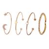 European & American Fashion Star & Moon Bracelet Set for Women