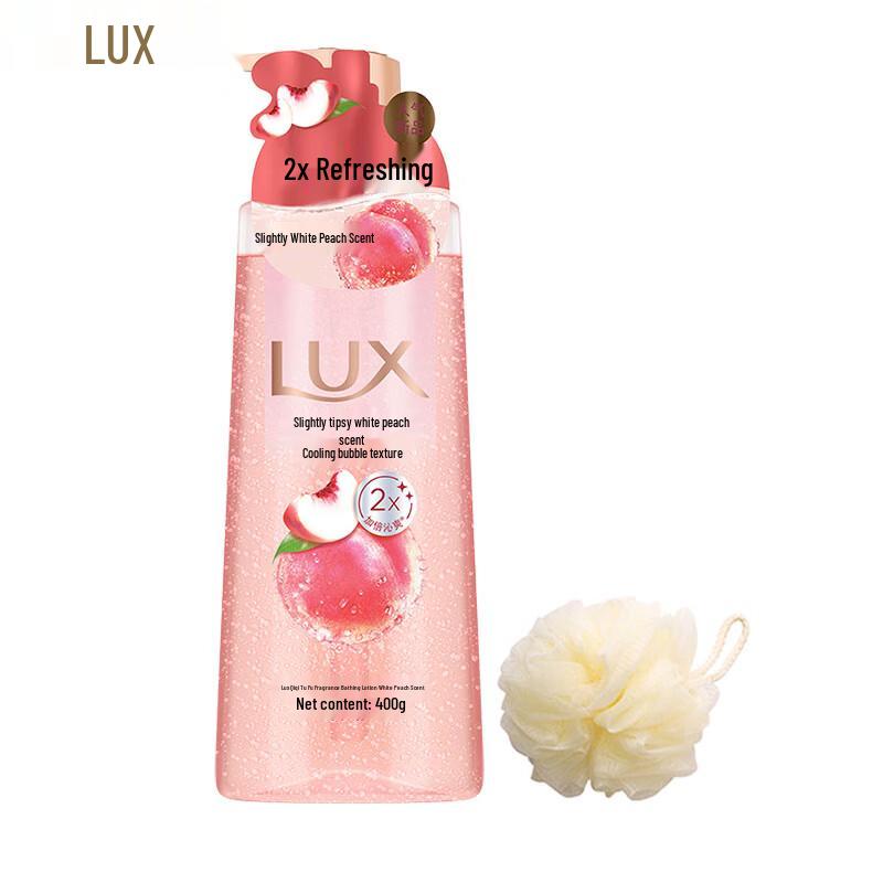 

LUX White Peach Scent Bubble Refreshing Shower Gel