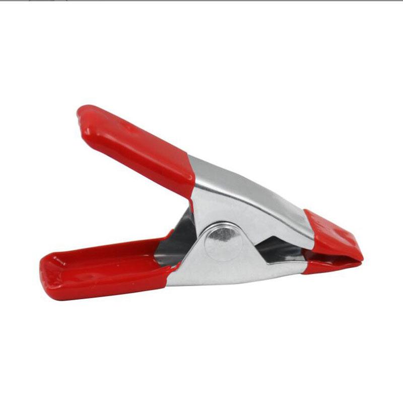 Metal Spring Clamps Plastic Handle Clip Spring Clamps Soft Plastic Tips Grip Woodworking Grip Powerful Tools