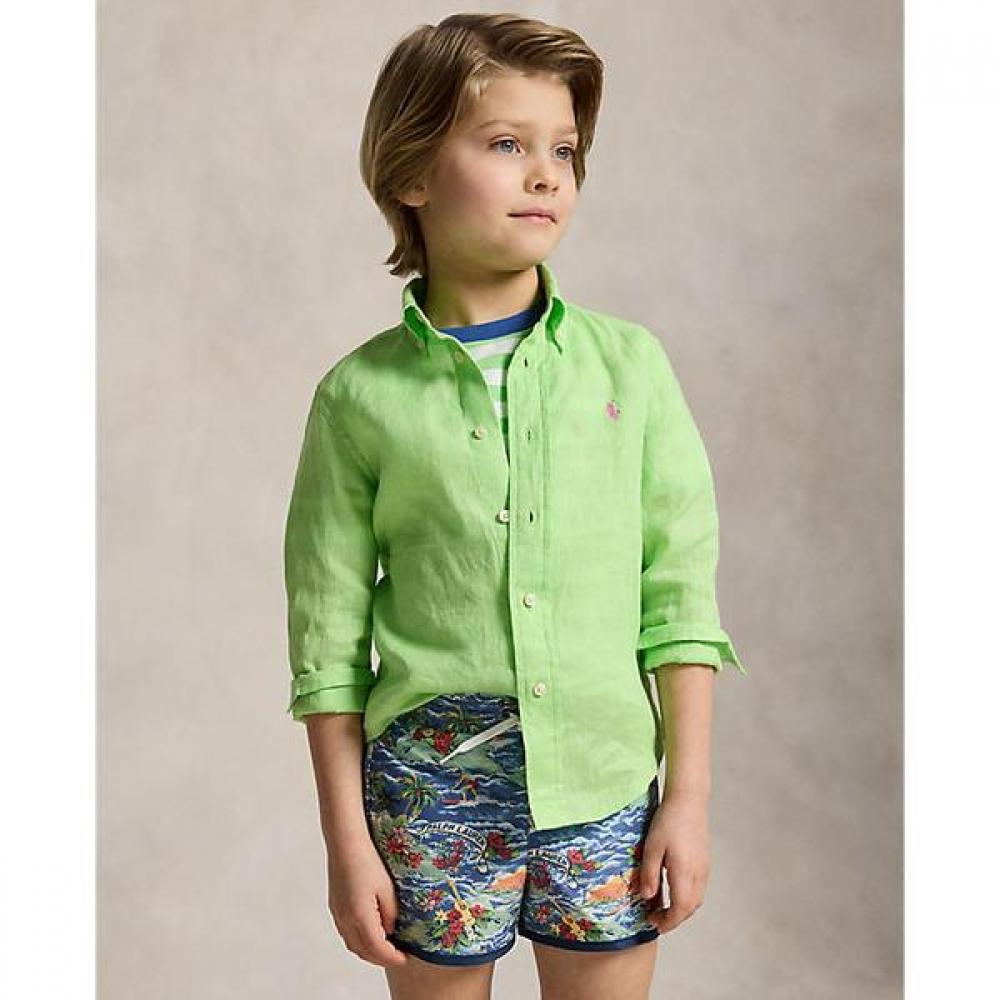 Polo Ralph Lauren Boys Linen Shirt 2 7 Years Cwpowovb6820673300 2