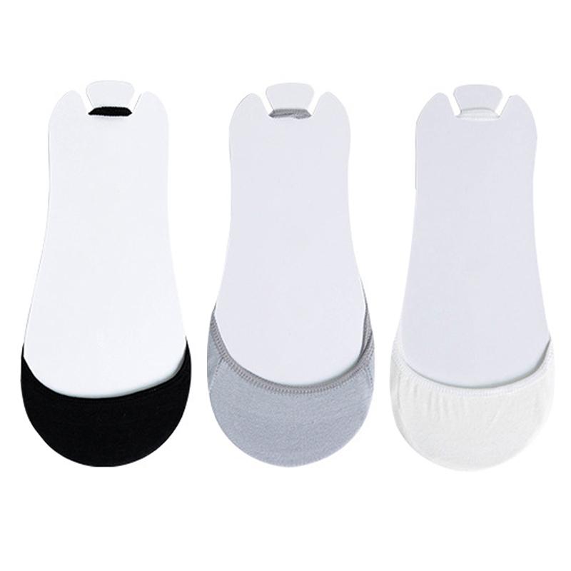 3Pairs/lot Sling Women's Cotton Boat Socks Summer Non-slip Invisible Shallow Half-soled Socks That Do Not Fall Off The Socks