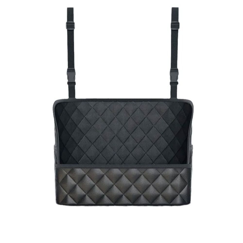 New Leather Car Middle Seat Storage Organizer Large Capacity Car Chair Back Hanging Bag Car Accessories Seat Back Storage