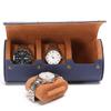 Elegant Leather Watch Storage Case Handmade Wristwatch Holder Carrying Box Women Jewelry Accessory Organiser
