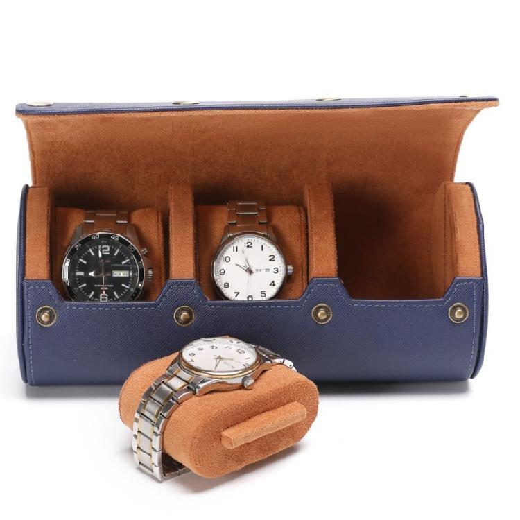 Elegant Leather Watch Storage Case Handmade Wristwatch Holder Carrying Box Women Jewelry Accessory Organiser