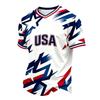 Men's Casual Printed V-Neck Short Sleeve T-Shirt Lightweight Breathable for Everyday Summer Wear