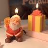 Santa Claus Candle Molds Handmade Castings Molds Christmas Silicone Moulds Epoxy Resin Molds Plasters Molds