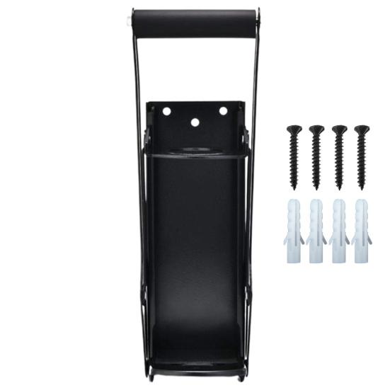 

1 комплект, 16 унций, 500 мл, дробилка для банок с мягкой ручкой, настенная трудосберегающая железная банка для пива, пластиковая прижимная лапка для бутылок, дробильный инструмент для повседневной жизни чёрный