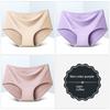 8er-Pack Nahtlose Damen Mid-Waist Einfarbige Dünne Sommer Eis Seide Slips Einteilige Sport-Slips