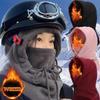 Neue Winter Thermo Fleece Sturmhaube Schal Ski Gesichtsmaske Nackenschutz Schlauchschal Kapuze Mütze Winddicht Kalt Warm Outdoor Reitmütze Sport