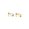 Montblanc Solid Color Design Cufflinks Men Accessories Gold 112902