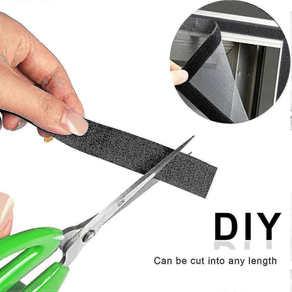 5 Metre Self Adhesive Hook and Loop Tape for Crafts, Cable Management and Home Organisation