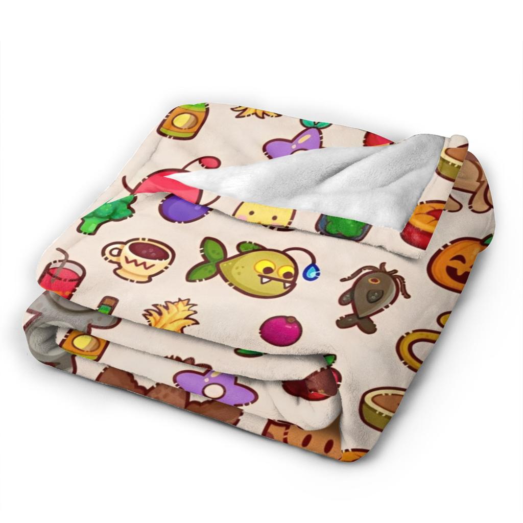 Creature In Stardew Valley Fashion Blankets Flannel Cute Jimino Animals Warm Throw Fashion Blanket for Home Couch Quilt Multi-function