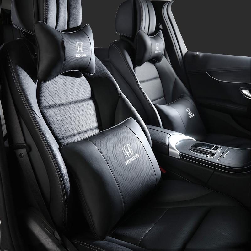 Honda Accord CR-V Civic Car Headrest & Lumbar Support Pillow Set