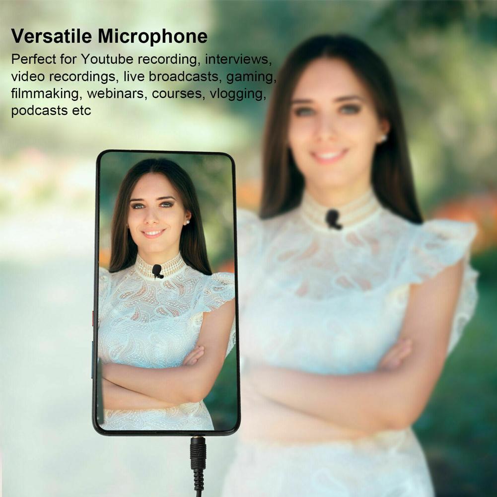 Microfono Lavalier Da 3,5 Mm, Mini Microfono A Clip Per Video - Foto 5