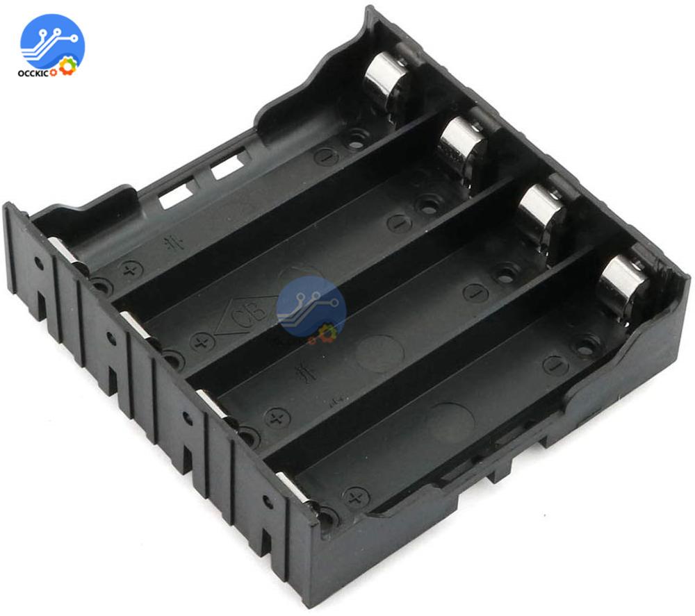 1x 2x 3x 4x 18650 Battery Storage Box 1 2 3 4 Slots 18650 Power Bank Holder Case Batteries Container With Hard Pin