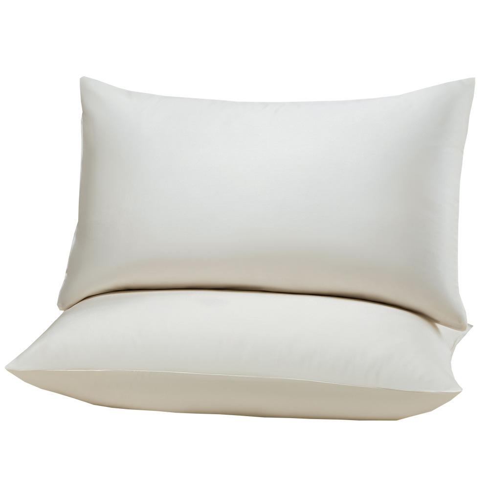 Tencel Lyocell Pillowcase Summer Silky Smooth Solid Color Silk Cool Pillow Towel Pillowcase 48x74cm [one pack] белый